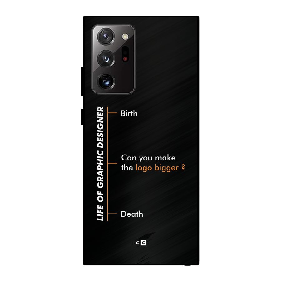 Graphic Designer Life Metal Back Case for Galaxy Note 20 Ultra