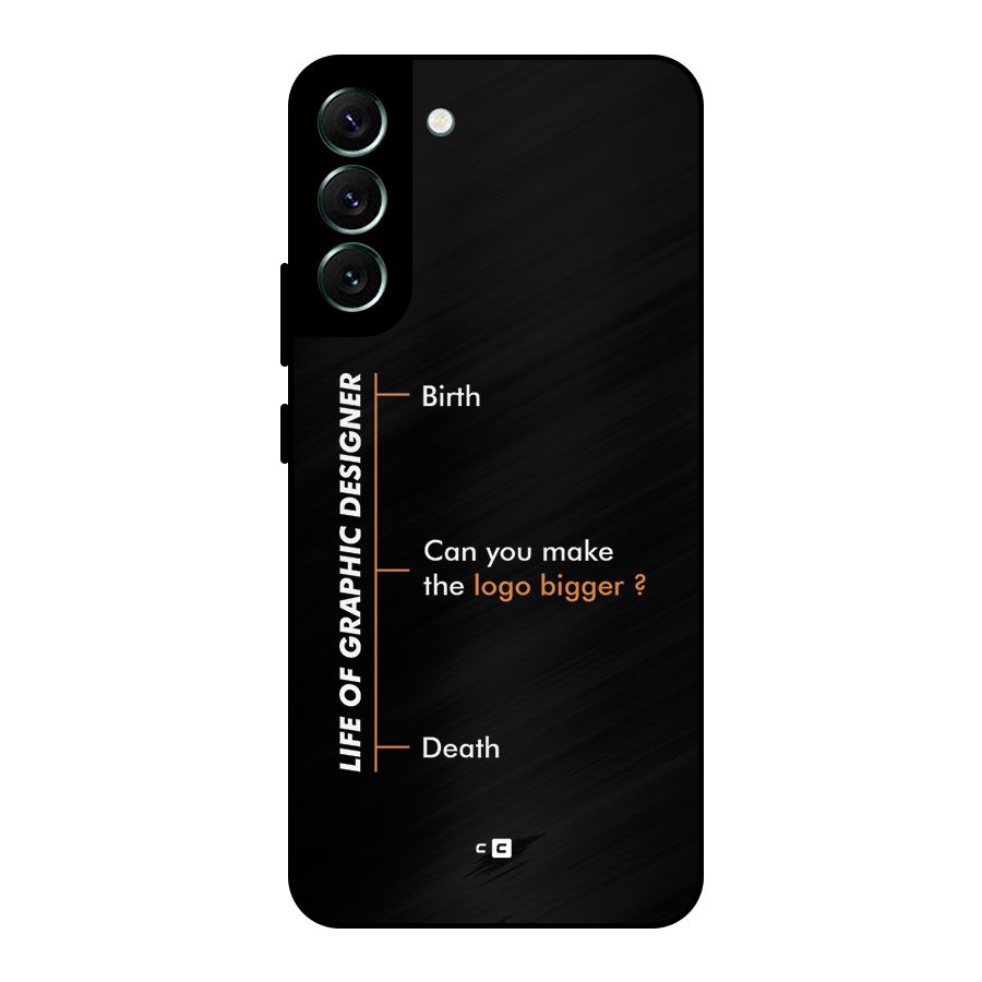 Graphic Designer Life Metal Back Case for Galaxy S22 Plus 5G