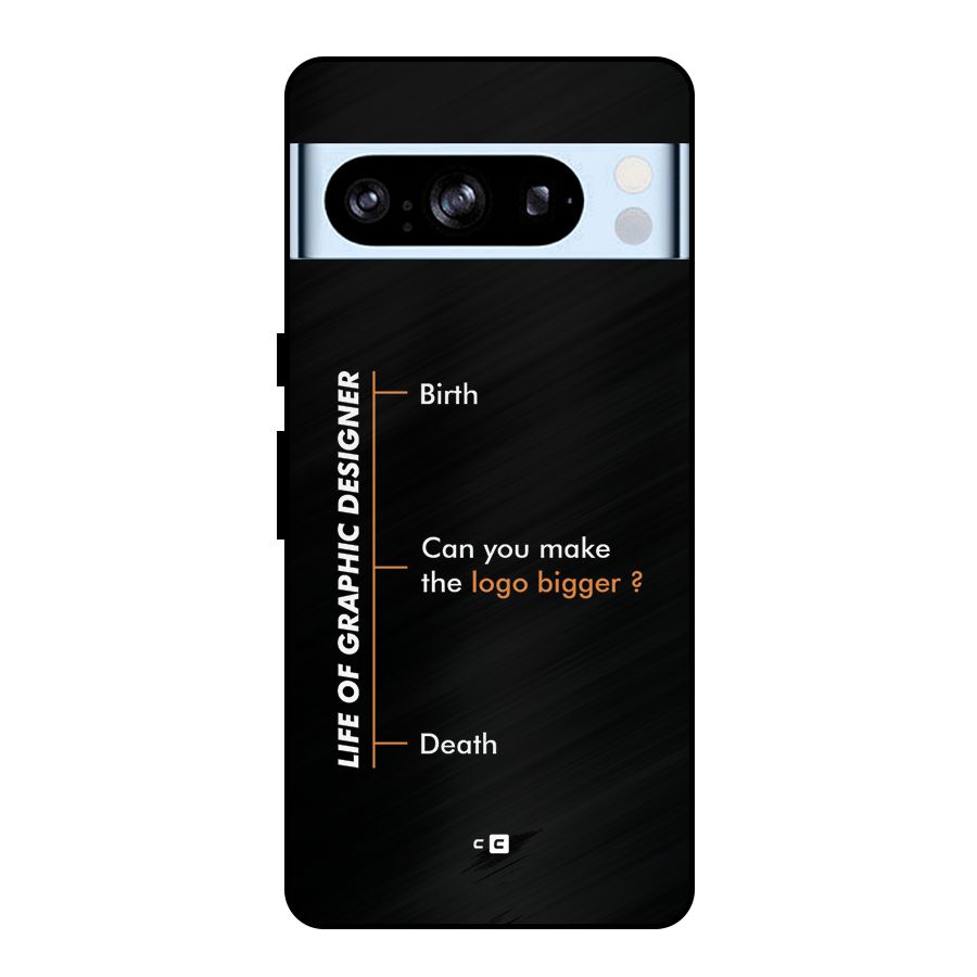Graphic Designer Life Metal Back Case for Google Pixel 8 Pro