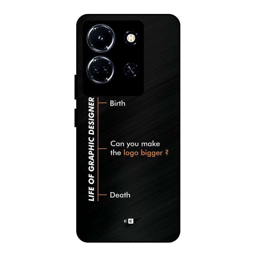 Graphic Designer Life Metal Back Case for Infinix Note 30 5G