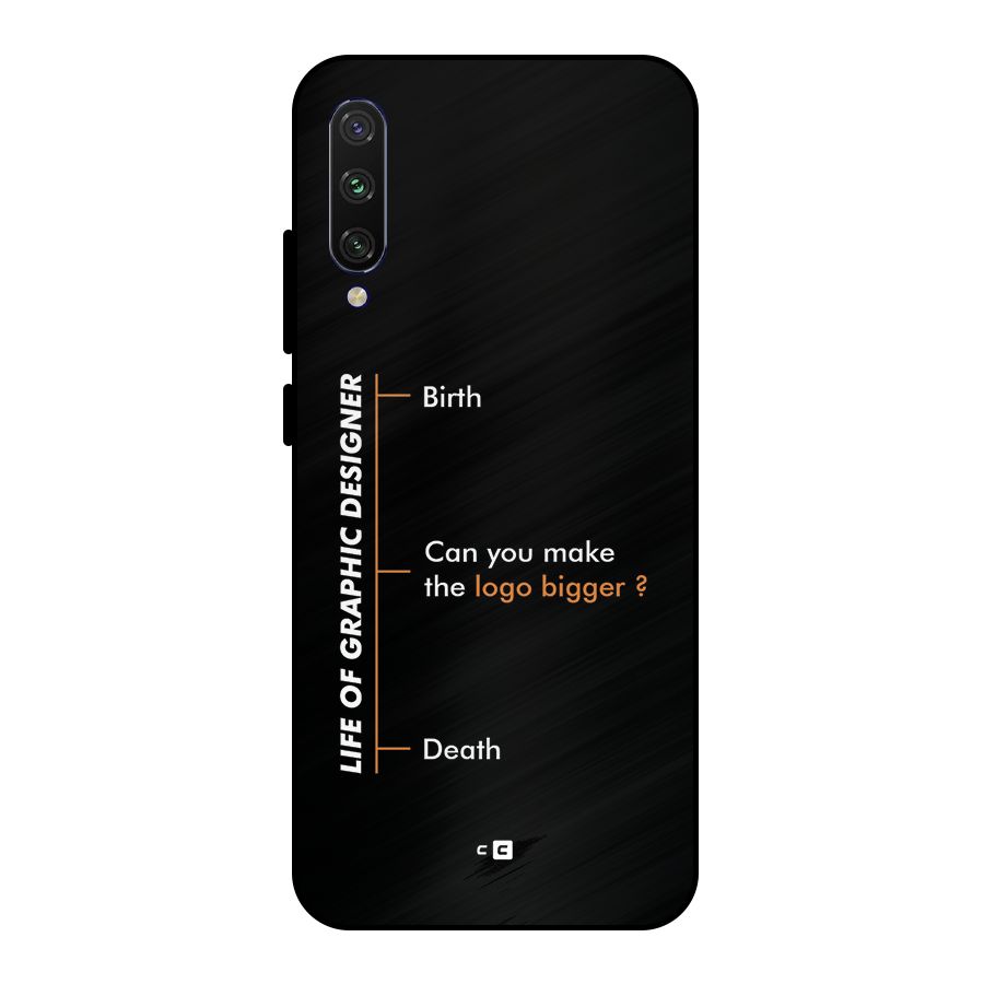 Graphic Designer Life Metal Back Case for Mi A3
