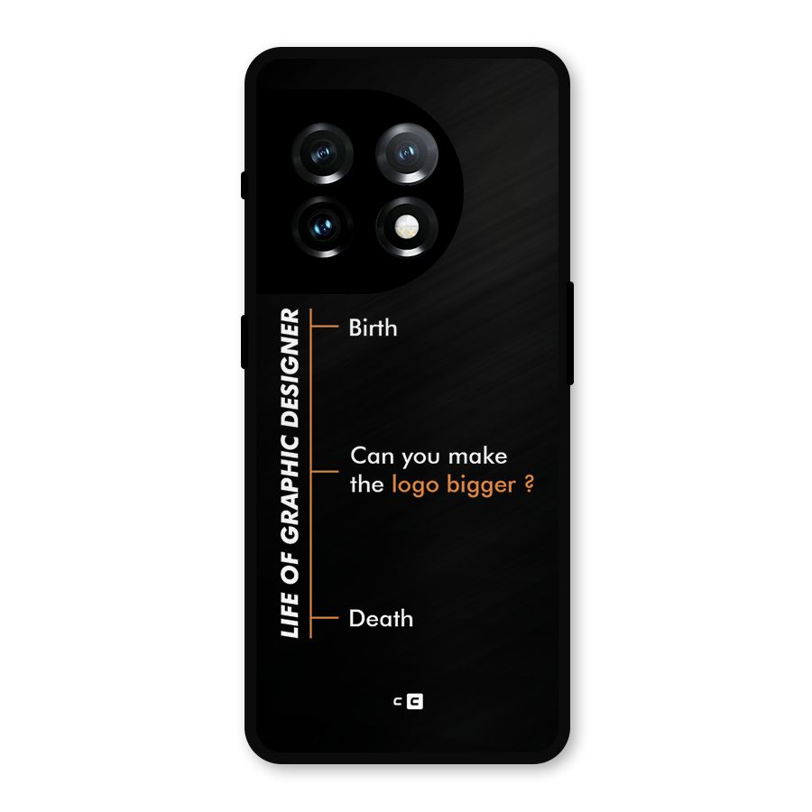 Graphic Designer Life Metal Back Case for OnePlus 11