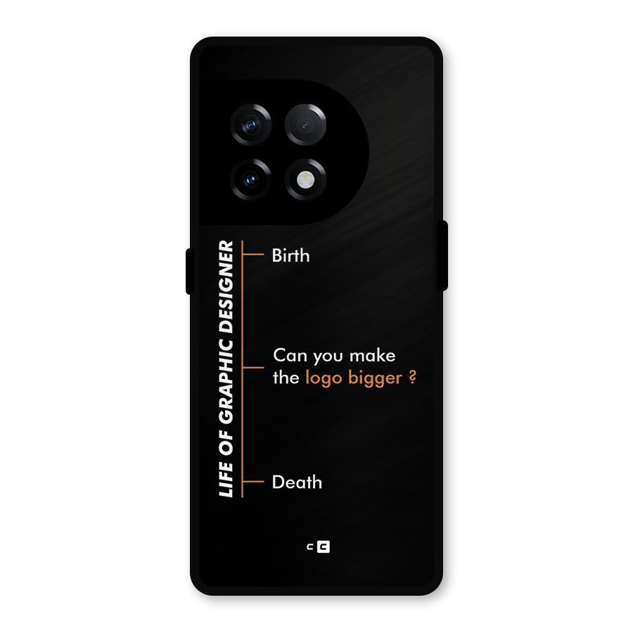 Graphic Designer Life Metal Back Case for OnePlus 11R