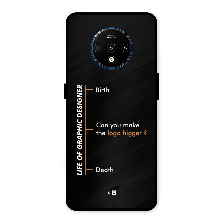 Graphic Designer Life Metal Back Case for OnePlus 7T