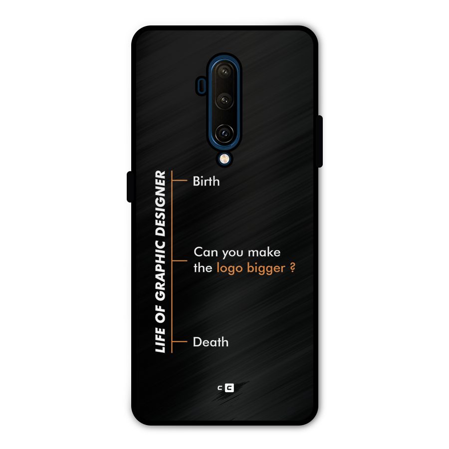 Graphic Designer Life Metal Back Case for OnePlus 7T Pro
