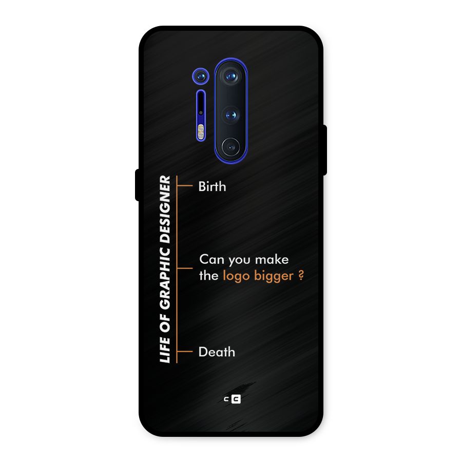 Graphic Designer Life Metal Back Case for OnePlus 8 Pro
