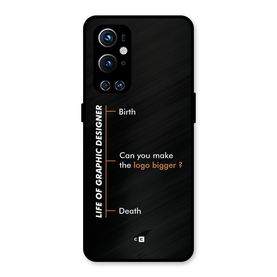 Graphic Designer Life Metal Back Case for OnePlus 9 Pro