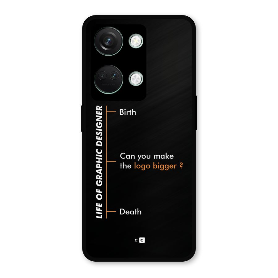 Graphic Designer Life Metal Back Case for OnePlus Nord 3
