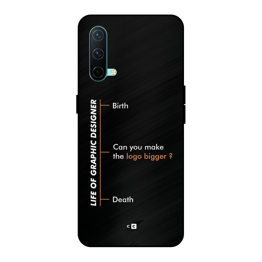 Graphic Designer Life Metal Back Case for OnePlus Nord CE 5G