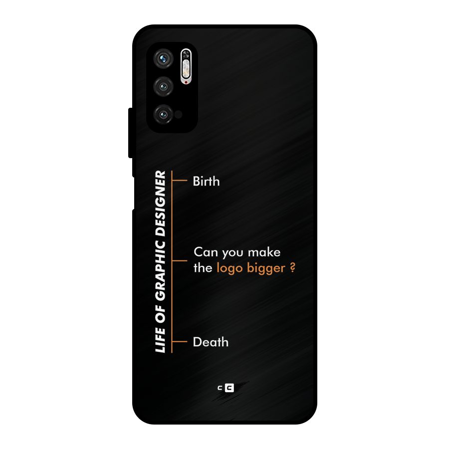 Graphic Designer Life Metal Back Case for Poco M3 Pro 5G