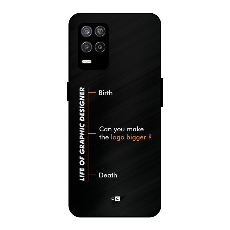 Graphic Designer Life Metal Back Case for Realme 8 5G