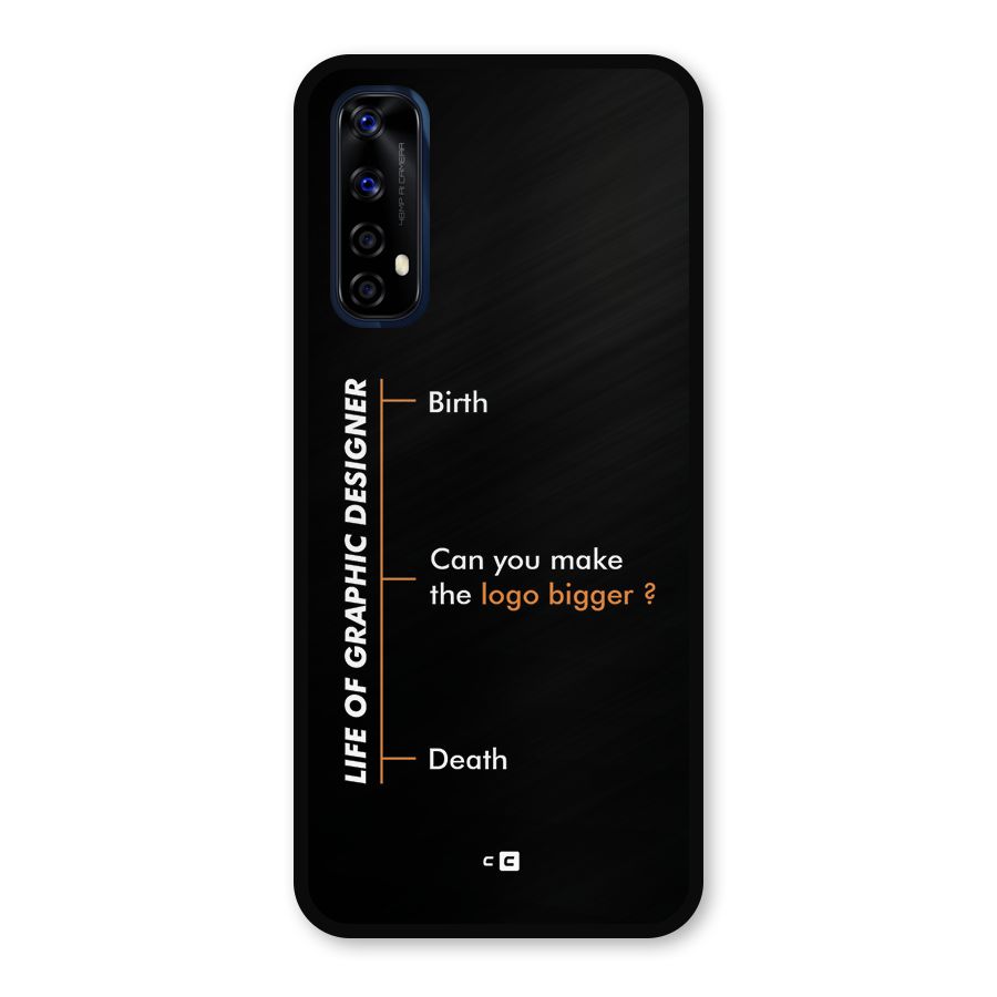 Graphic Designer Life Metal Back Case for Realme Narzo 20 Pro