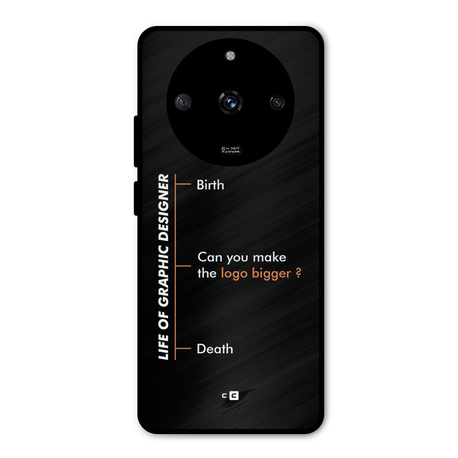 Graphic Designer Life Metal Back Case for Realme Narzo 60 5G