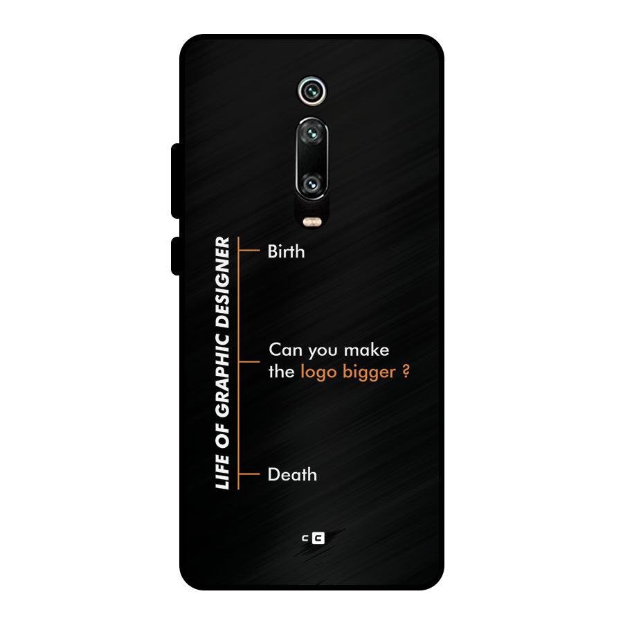 Graphic Designer Life Metal Back Case for Redmi K20