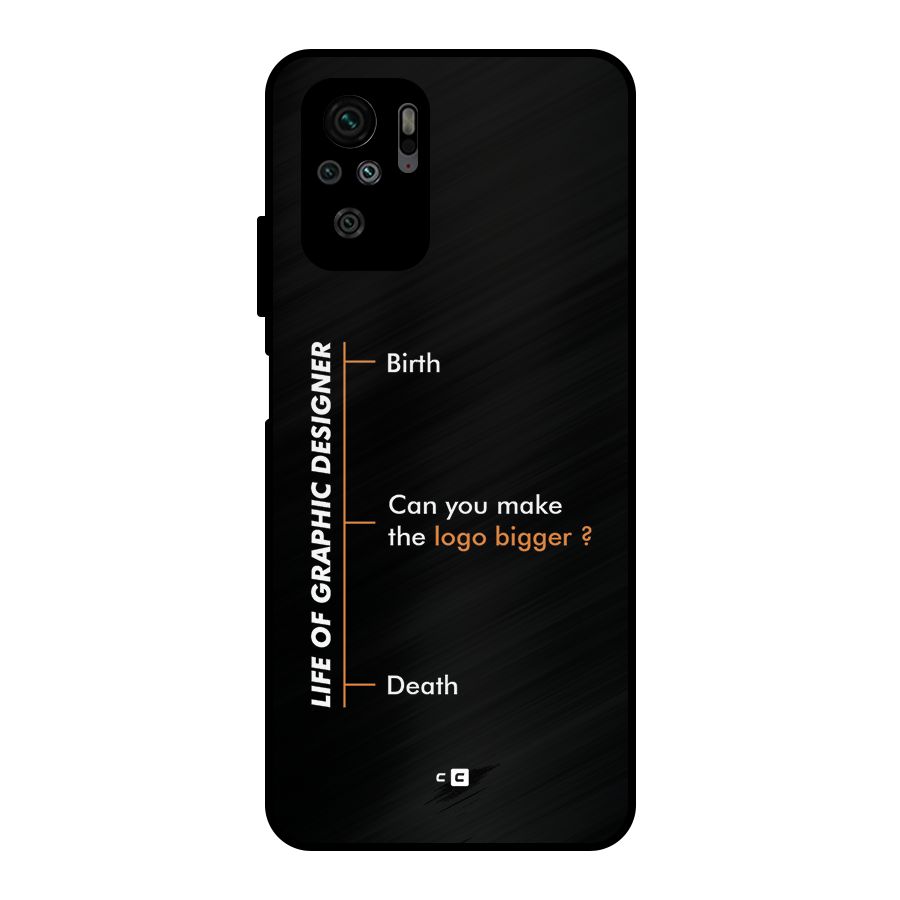 Graphic Designer Life Metal Back Case for Redmi Note 11 SE