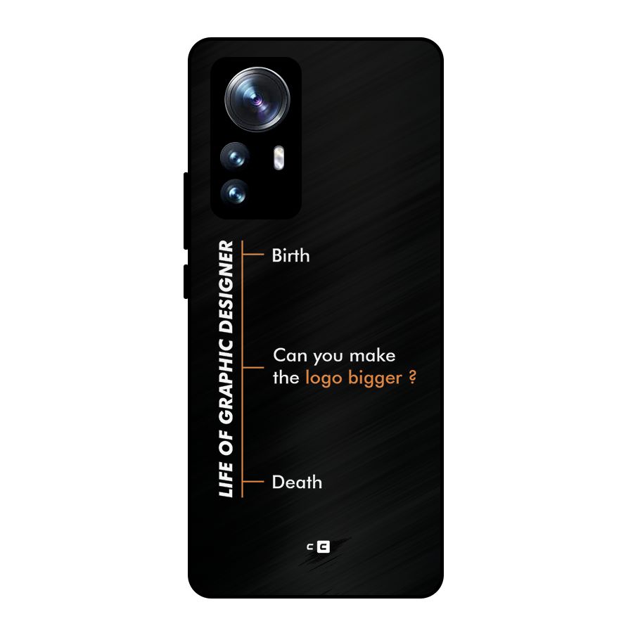Graphic Designer Life Metal Back Case for Xiaomi 12 Pro