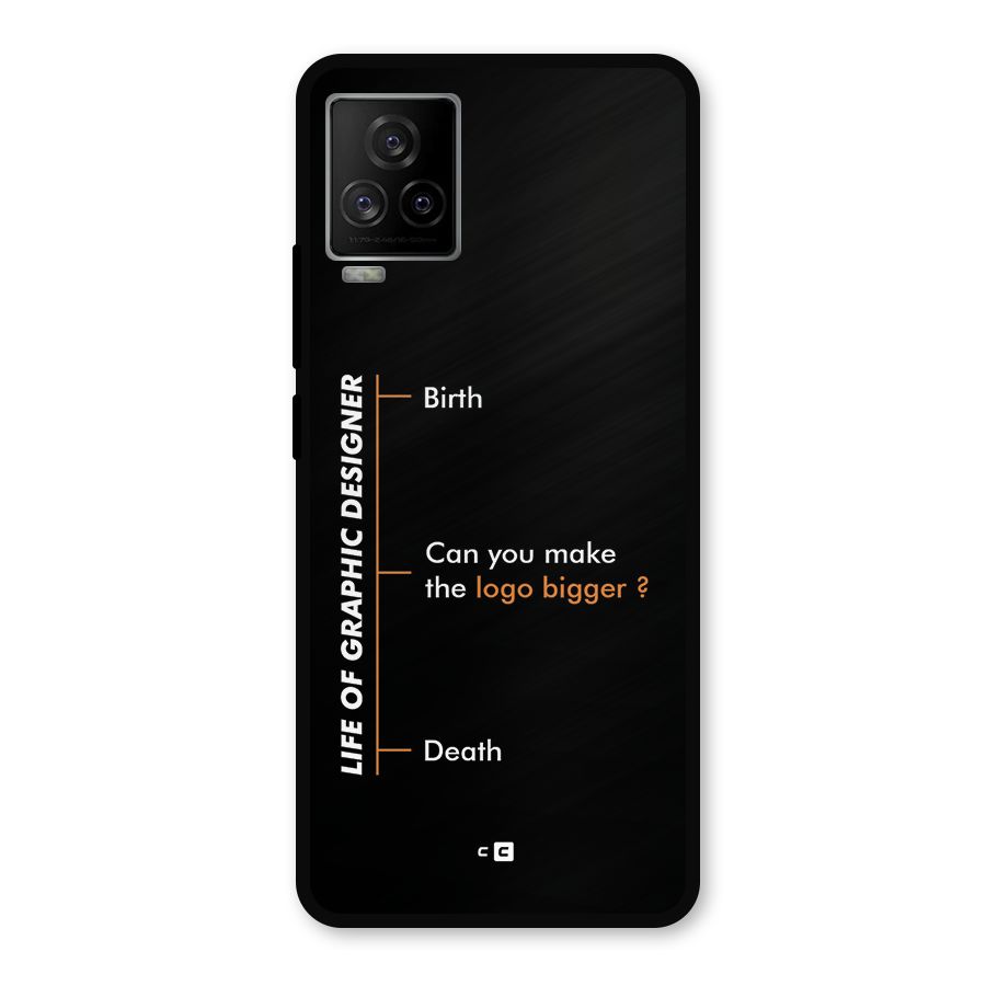 Graphic Designer Life Metal Back Case for iQOO 7 Legend 5G