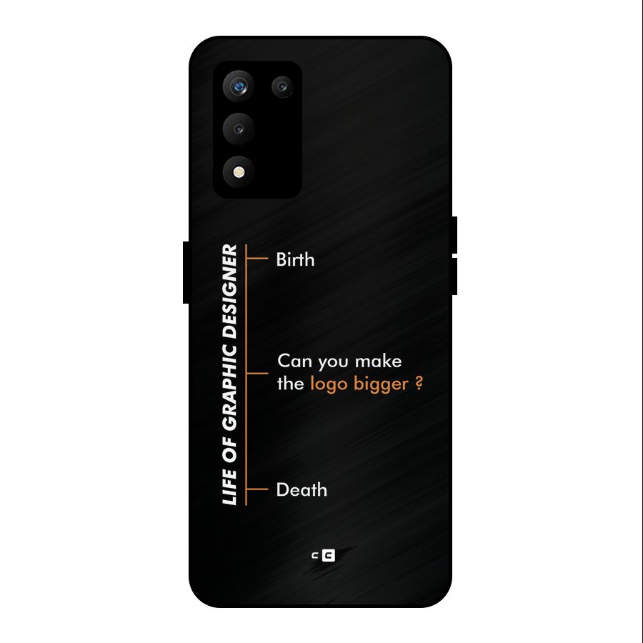 Graphic Designer Life Metal Back Case for realme 9 5G SE