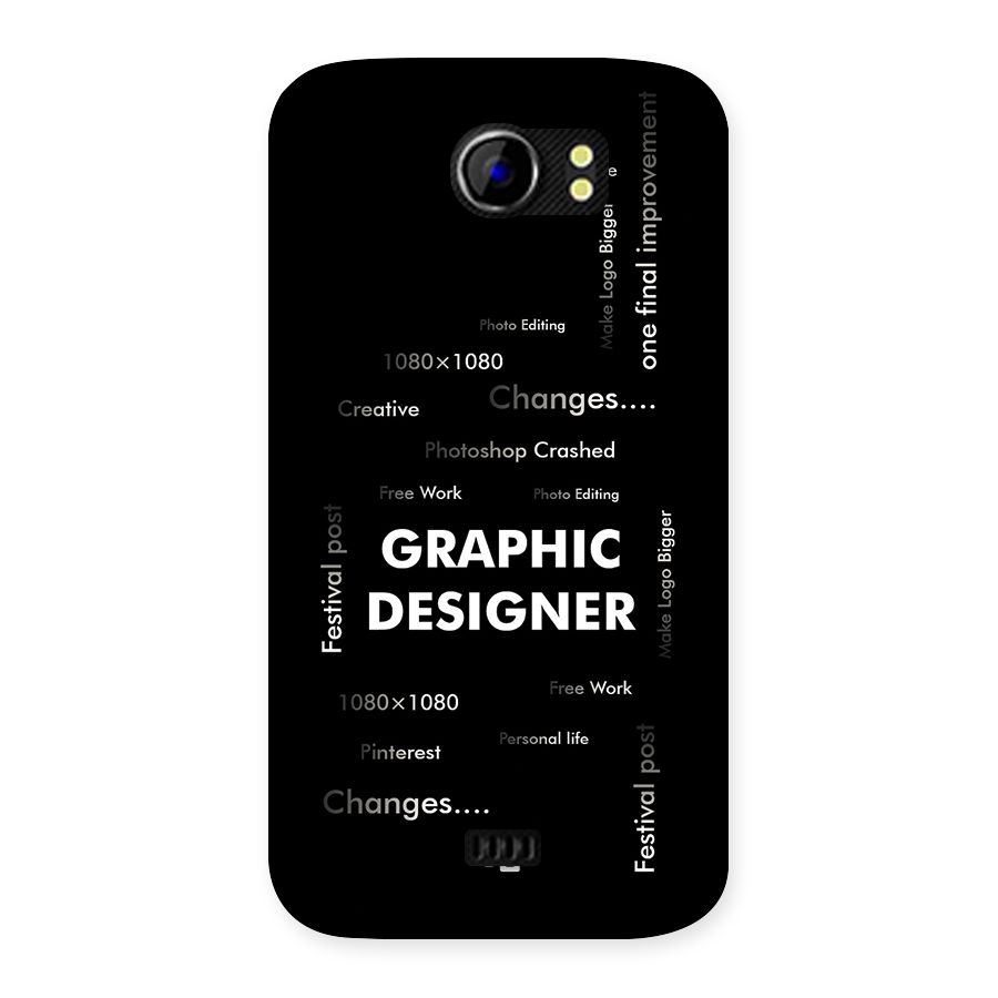 Graphic Designer Struggles Back Case for Canvas 2 A110