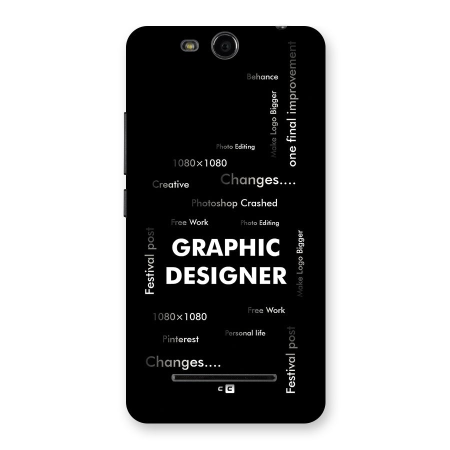 Graphic Designer Struggles Back Case for Canvas Juice 3 Q392