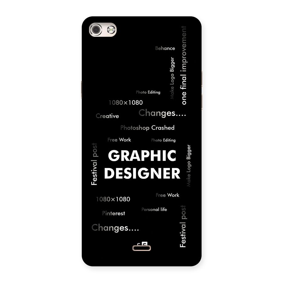 Graphic Designer Struggles Back Case for Canvas Silver 5