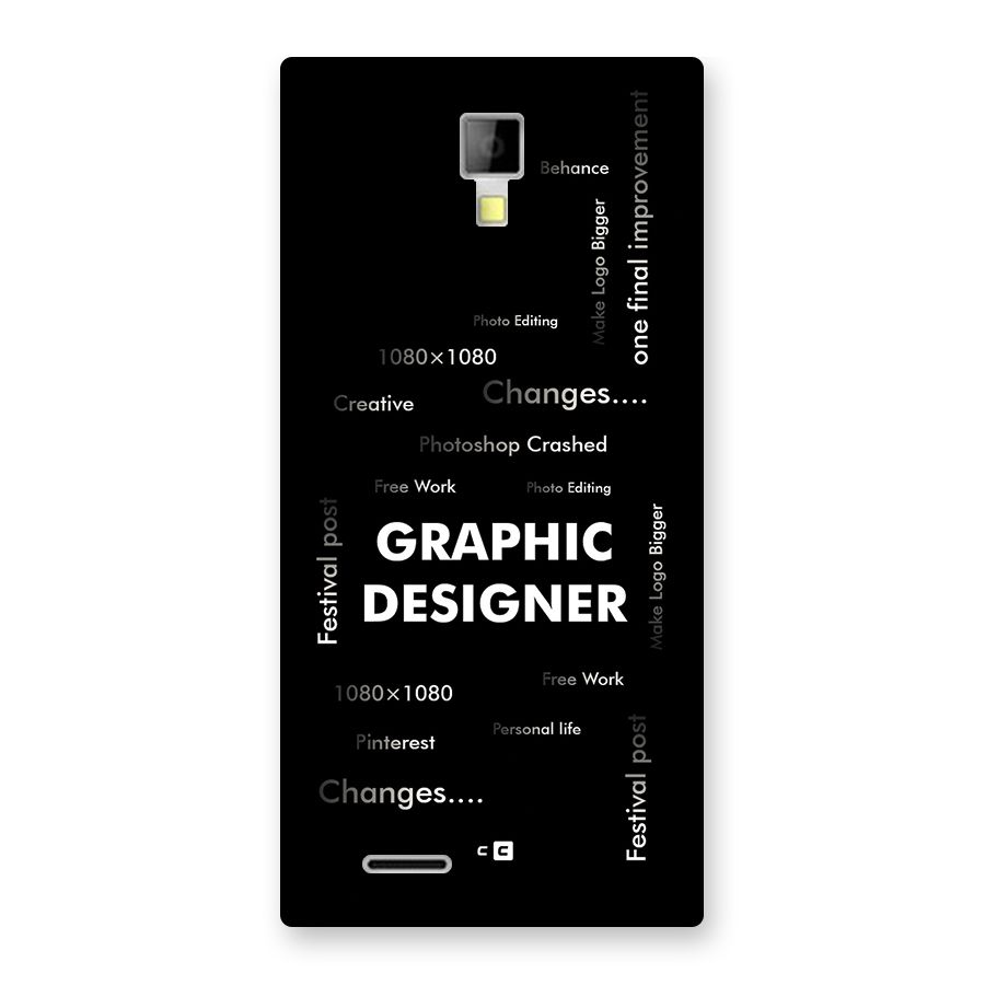 Graphic Designer Struggles Back Case for Canvas Xpress A99