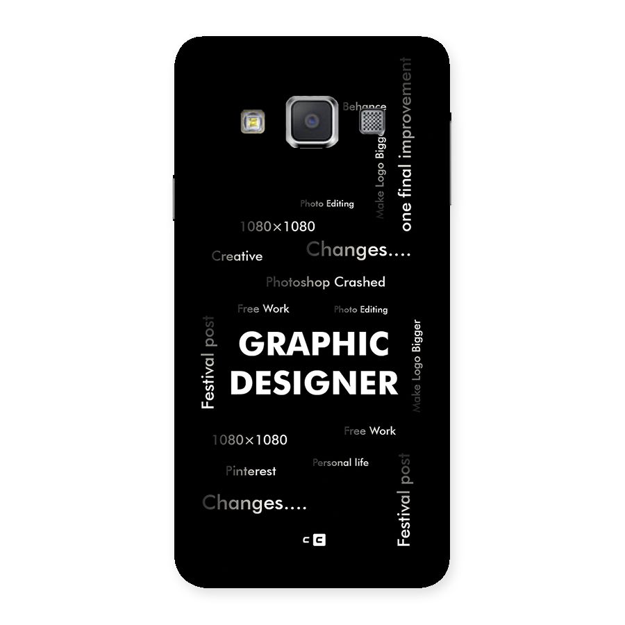 Graphic Designer Struggles Back Case for Galaxy A3