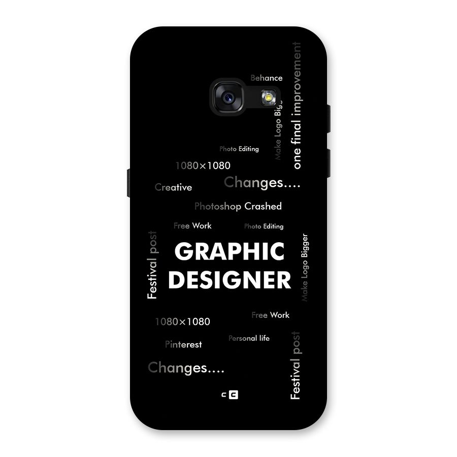Graphic Designer Struggles Back Case for Galaxy A3 (2017)