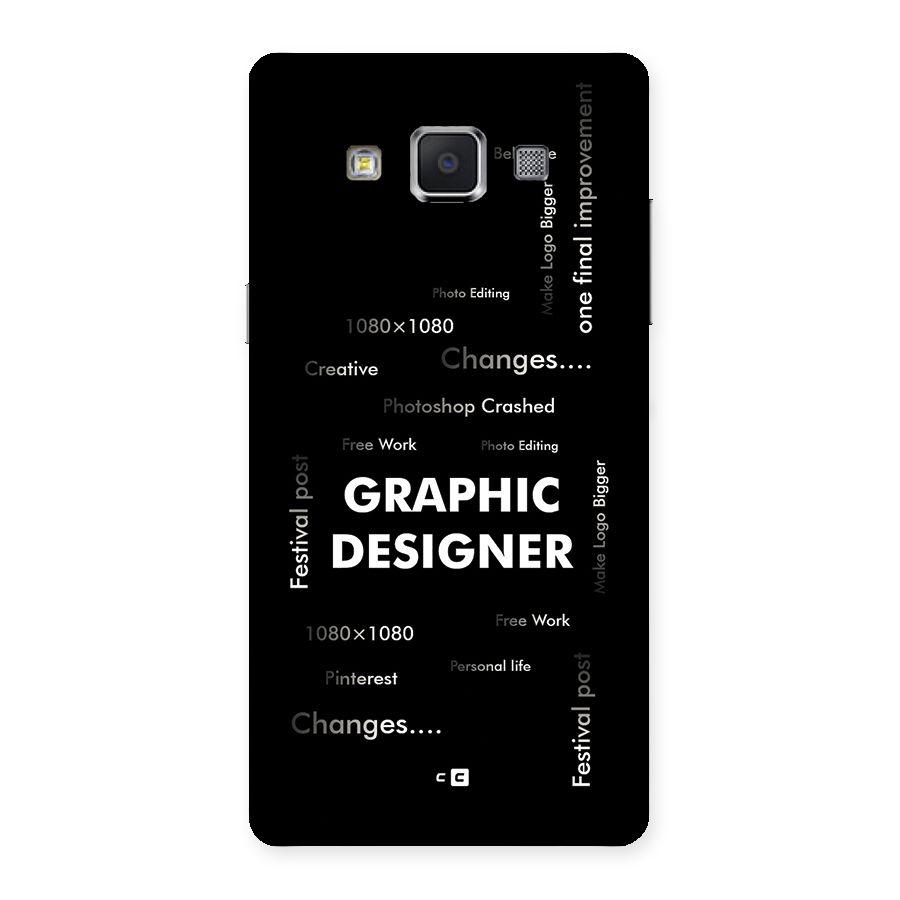 Graphic Designer Struggles Back Case for Galaxy A5