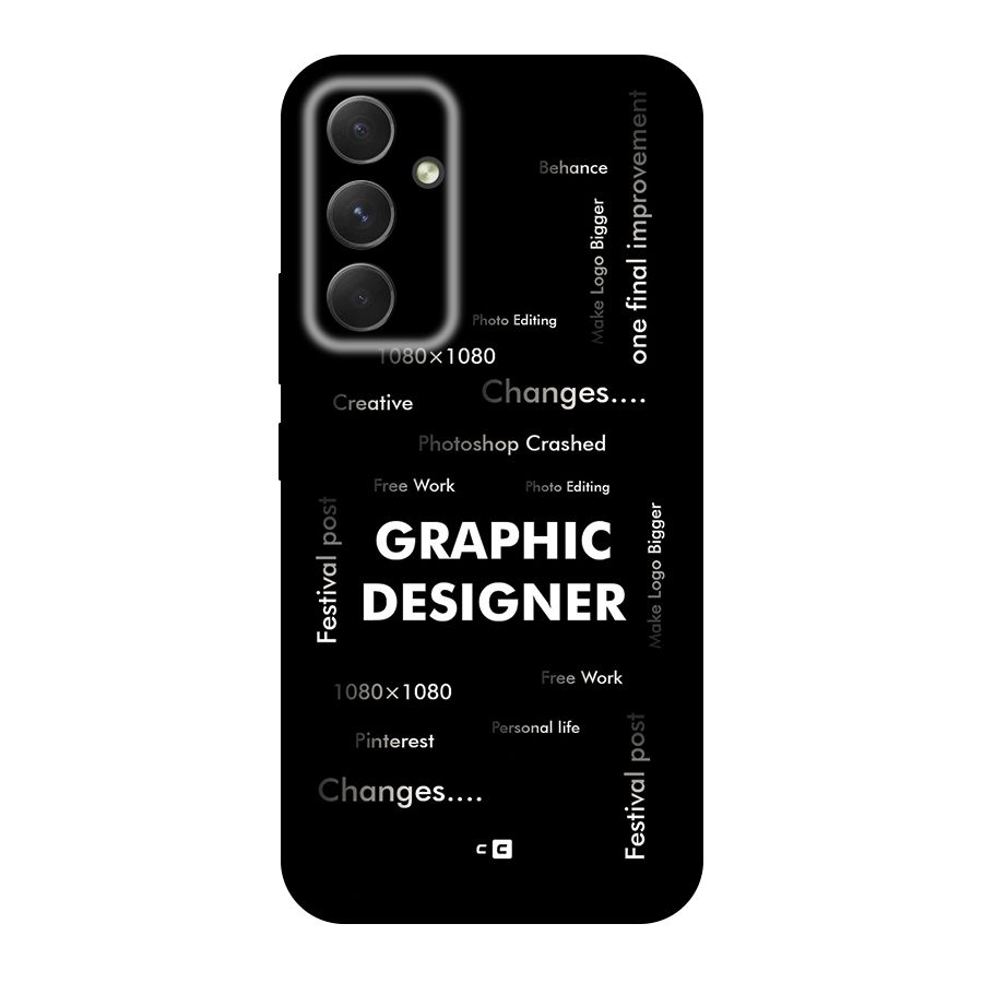 Graphic Designer Struggles Back Case for Galaxy A54