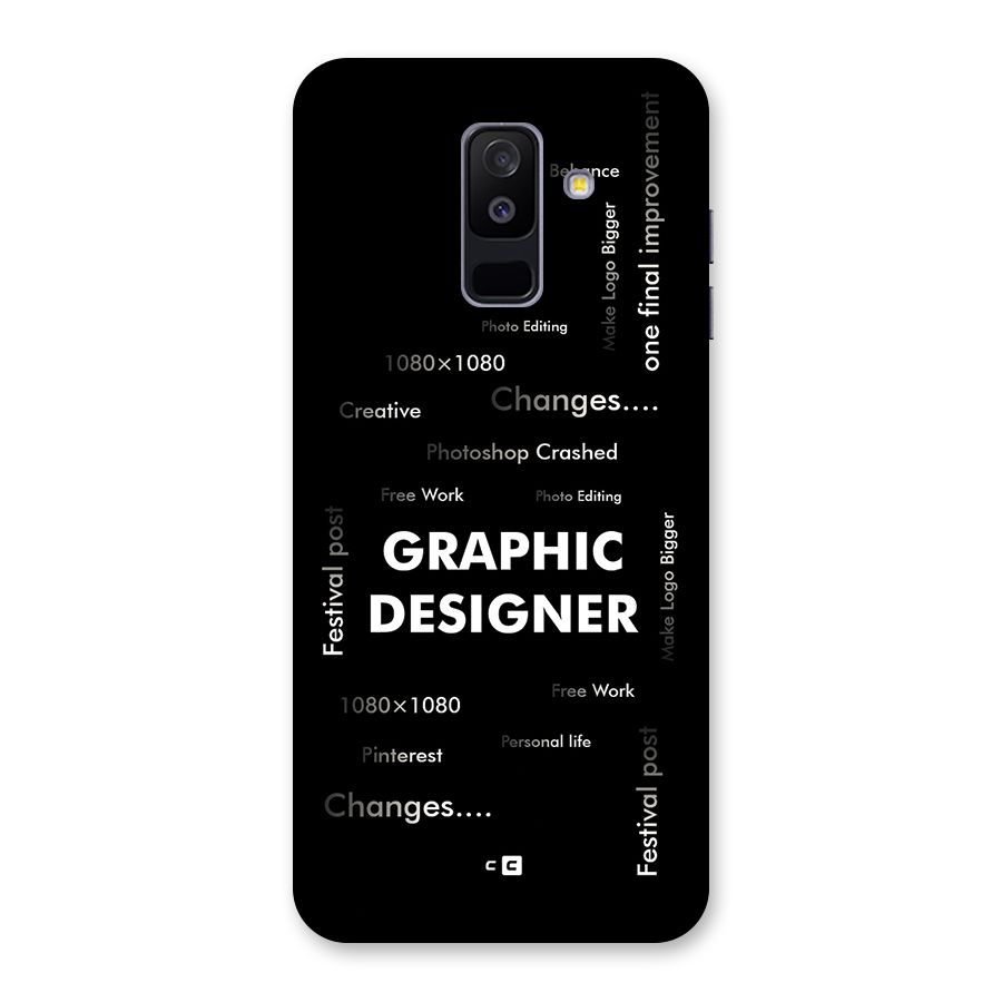 Graphic Designer Struggles Back Case for Galaxy A6 Plus