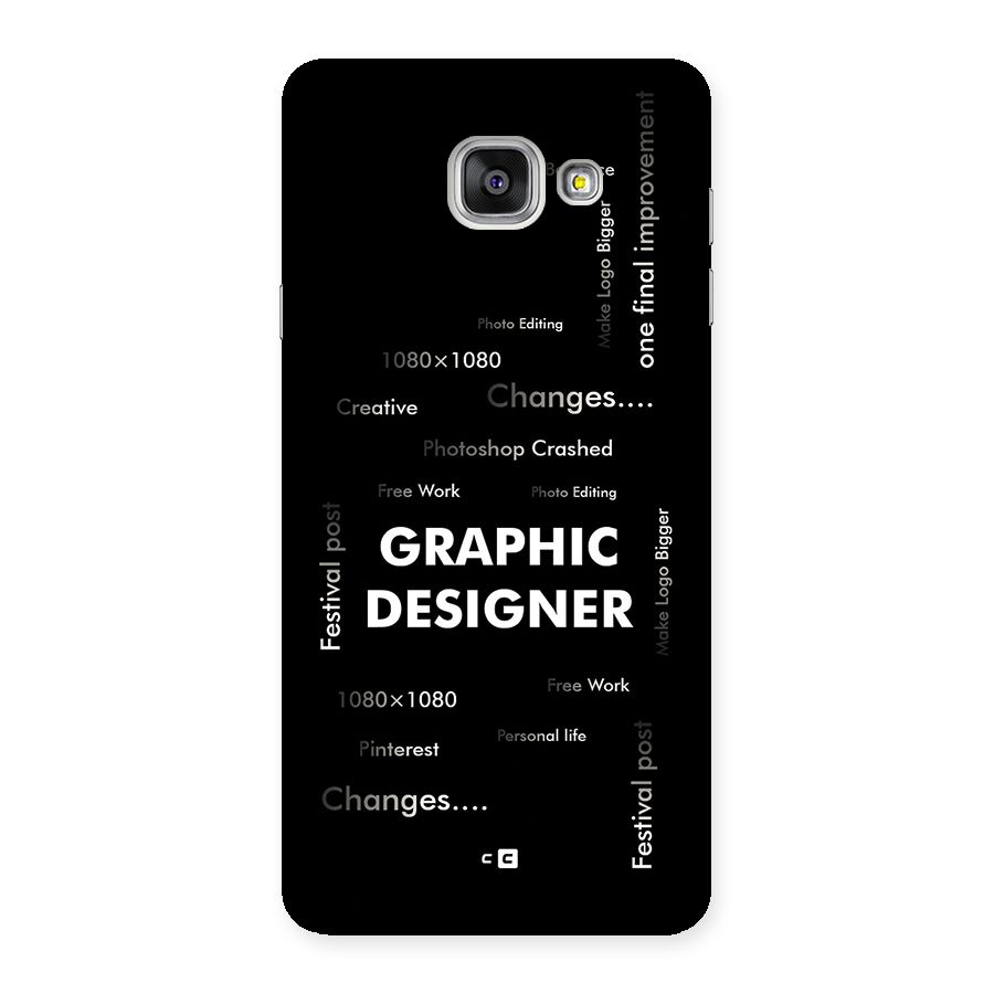 Graphic Designer Struggles Back Case for Galaxy A7 (2016)