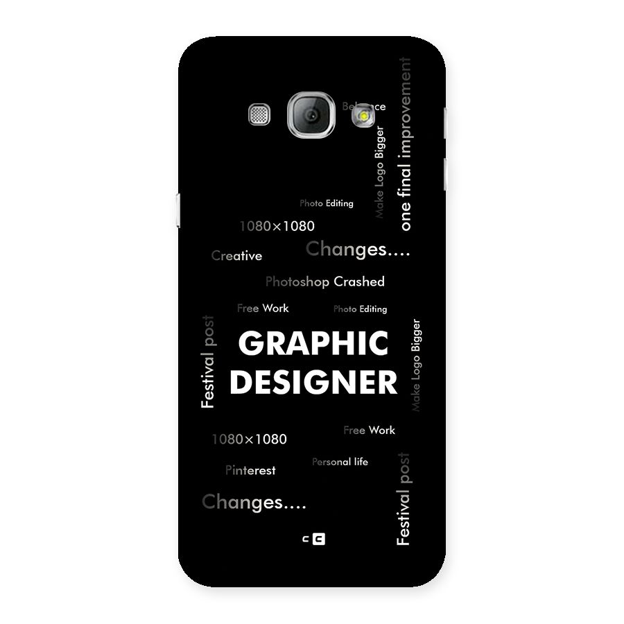 Graphic Designer Struggles Back Case for Galaxy A8