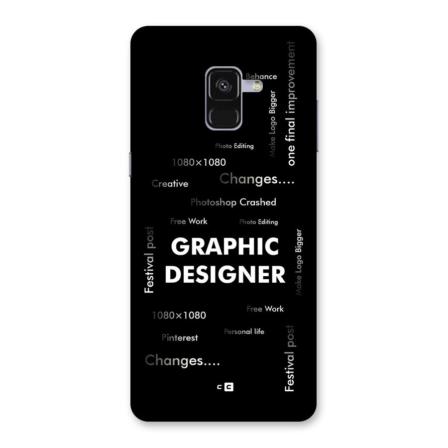 Graphic Designer Struggles Back Case for Galaxy A8 Plus