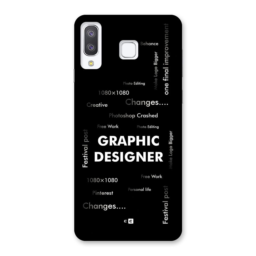 Graphic Designer Struggles Back Case for Galaxy A8 Star