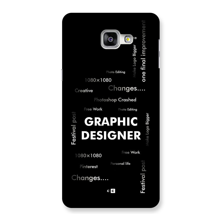 Graphic Designer Struggles Back Case for Galaxy A9