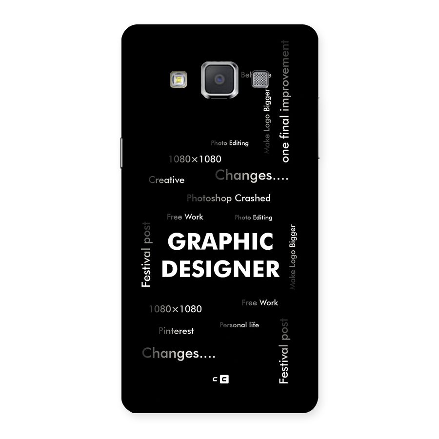 Graphic Designer Struggles Back Case for Galaxy Grand Max