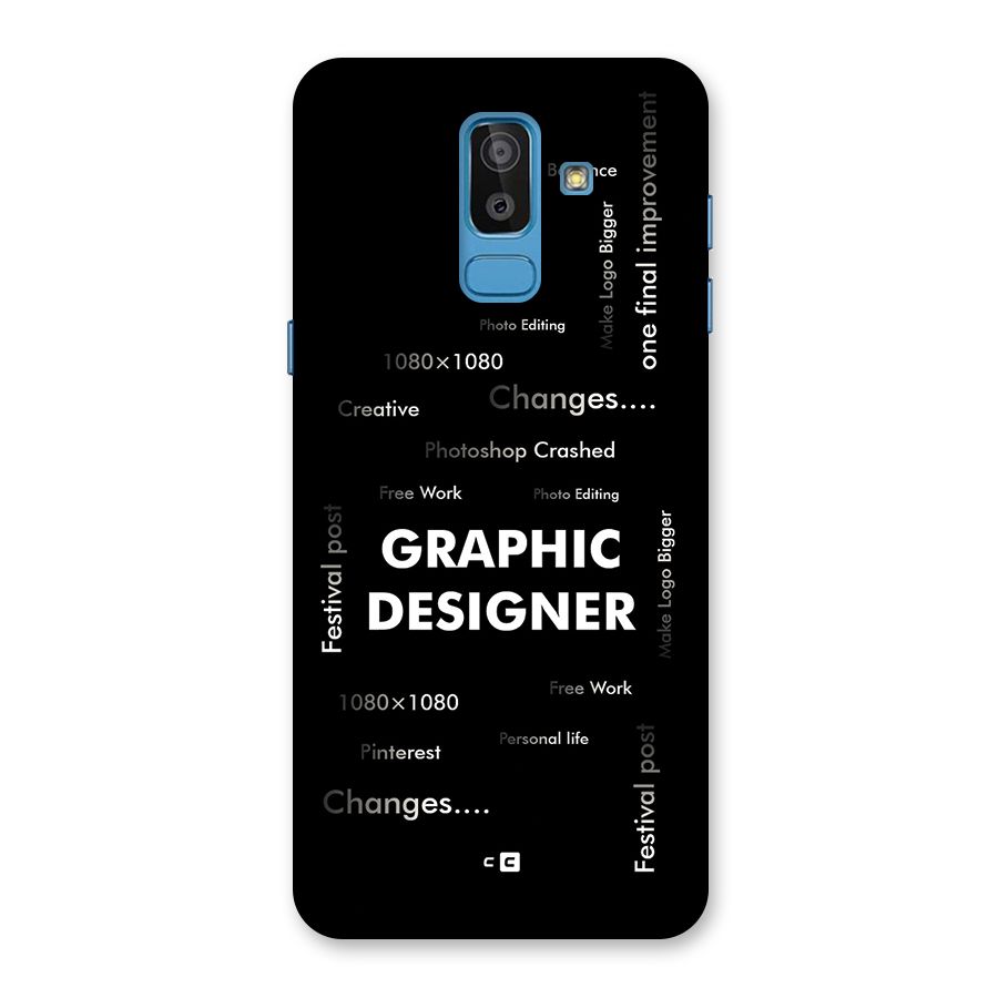 Graphic Designer Struggles Back Case for Galaxy J8
