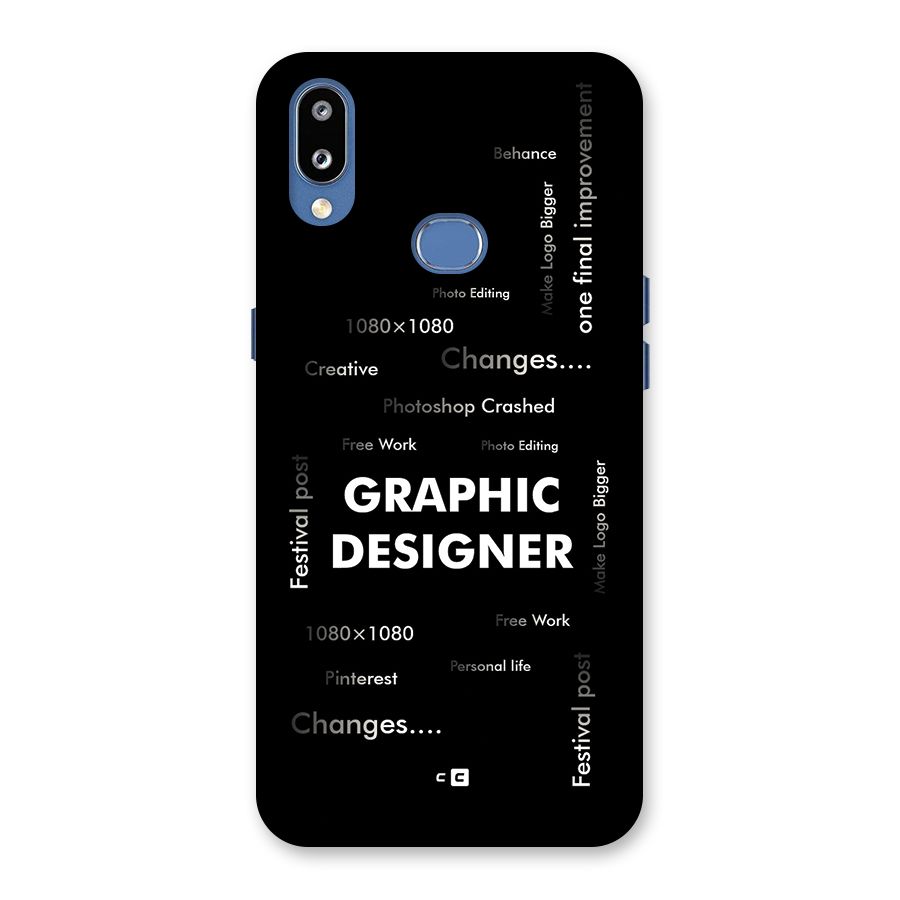 Graphic Designer Struggles Back Case for Galaxy M01s