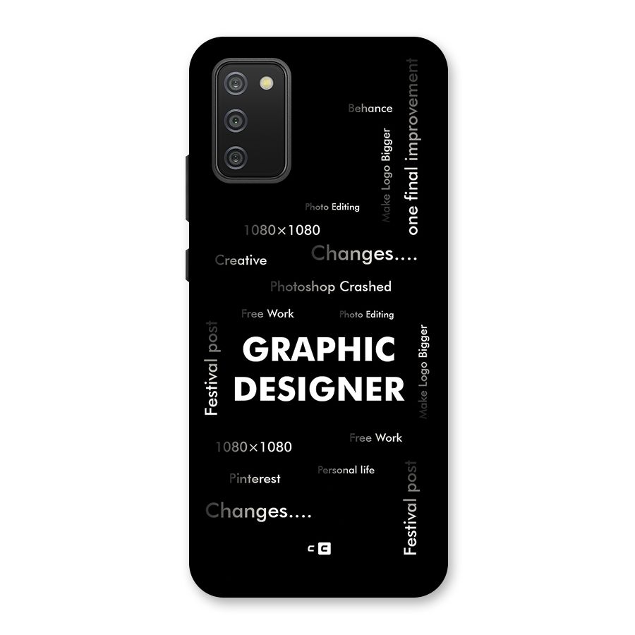 Graphic Designer Struggles Back Case for Galaxy M02s