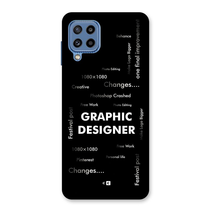 Graphic Designer Struggles Back Case for Galaxy M32