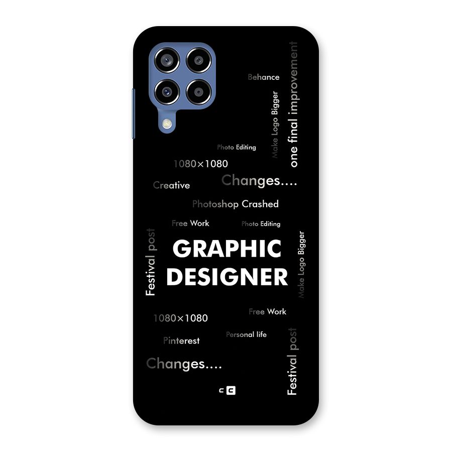 Graphic Designer Struggles Back Case for Galaxy M53 5G