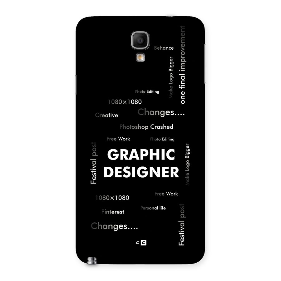 Graphic Designer Struggles Back Case for Galaxy Note 3 Neo
