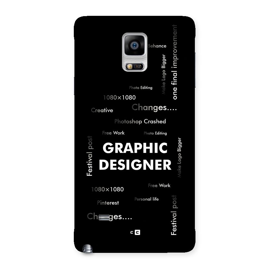 Graphic Designer Struggles Back Case for Galaxy Note 4