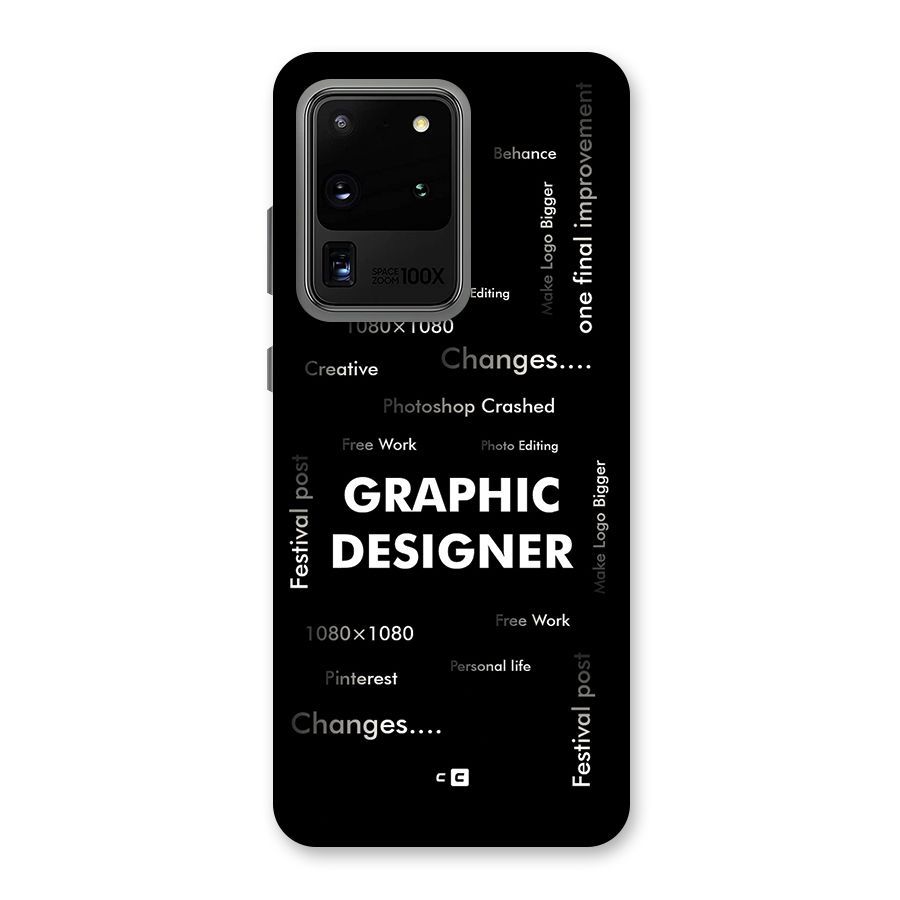 Graphic Designer Struggles Back Case for Galaxy S20 Ultra