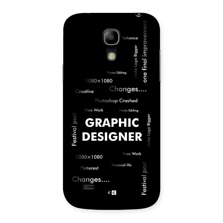 Graphic Designer Struggles Back Case for Galaxy S4 Mini