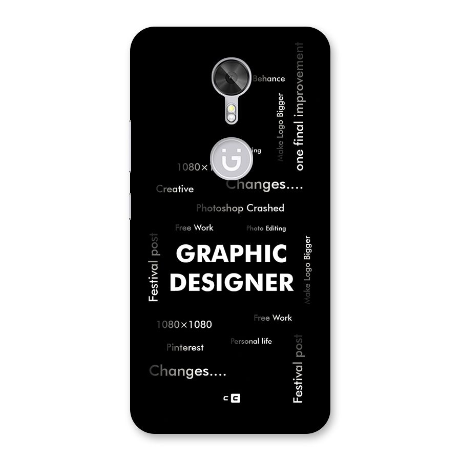 Graphic Designer Struggles Back Case for Gionee A1