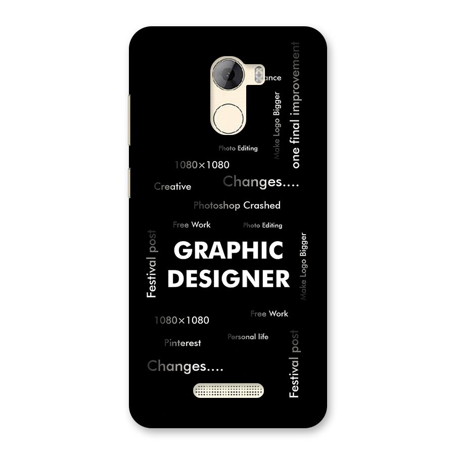 Graphic Designer Struggles Back Case for Gionee A1 LIte
