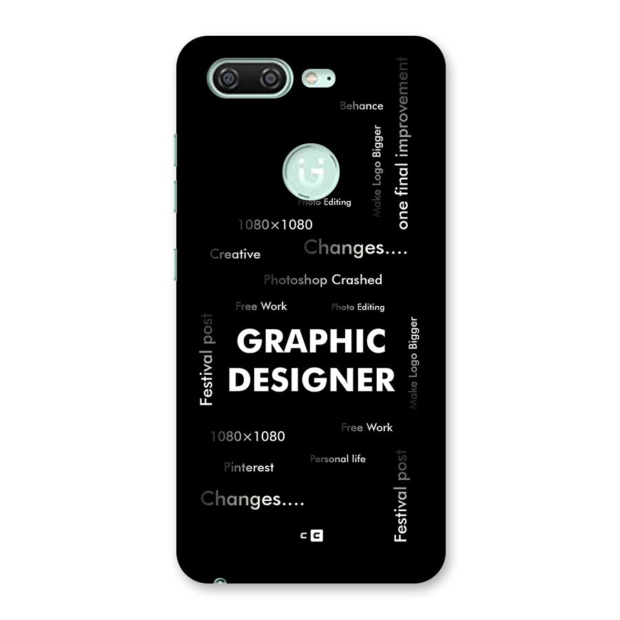 Graphic Designer Struggles Back Case for Gionee S10