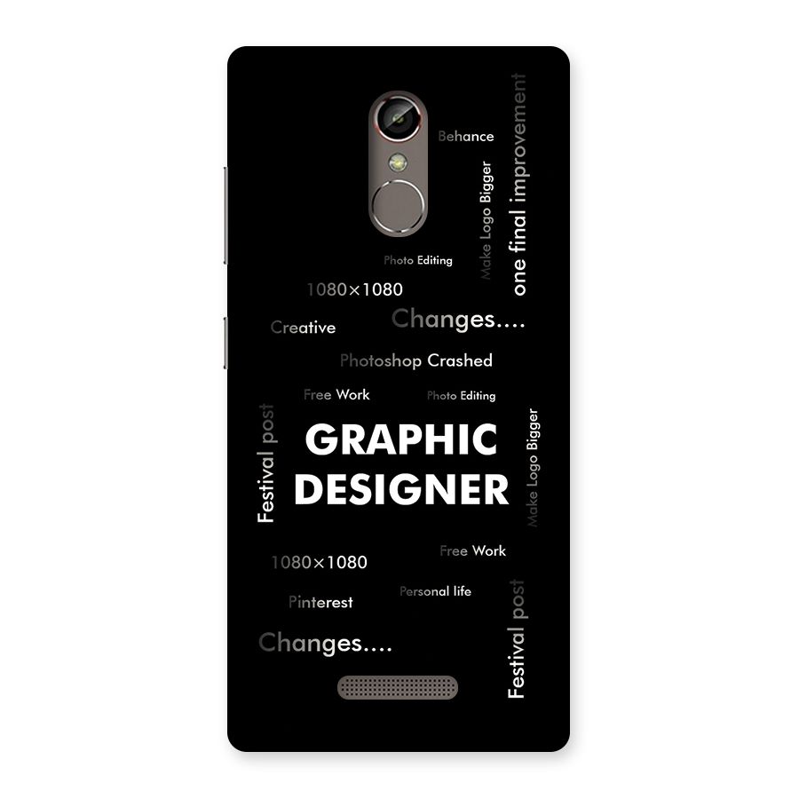 Graphic Designer Struggles Back Case for Gionee S6s